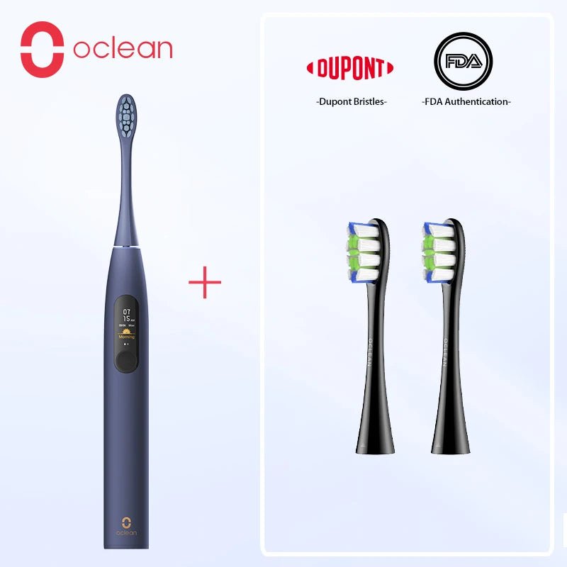 Storazone Oclean X Pro Blue 2 / Russian Federation Oclean X Pro Smart Sonic Electric Toothbrush Color Display IPX7 Tooth Whiten Brush Rechargeable Automatic APP