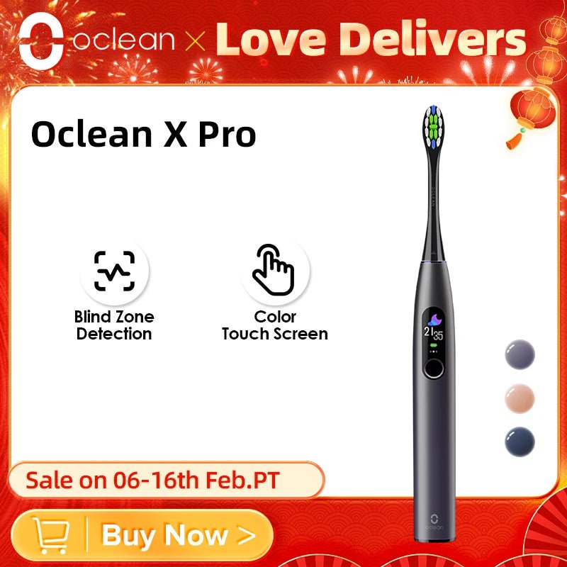 Storazone Oclean X Pro Smart Sonic Electric Toothbrush Color Display IPX7 Tooth Whiten Brush Rechargeable Automatic APP