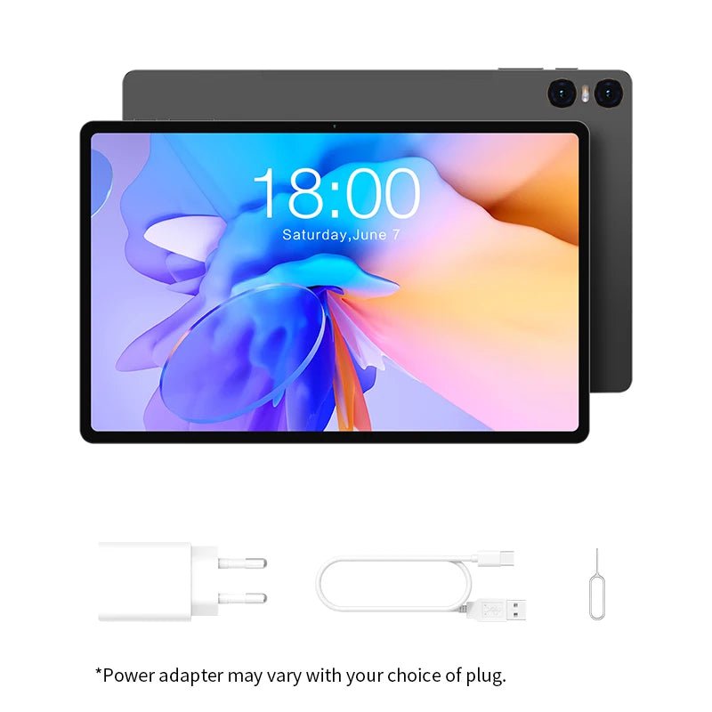 Storazone Official Standard / EU Plug / Russian Federation Teclast T40HD 10.4'' Android 13 Tablet 1200x2000 FHD 8GB RAM 128GB ROM UNISOC T606 Octa Core Widevine L1 7200mAh 4G VoLTE Tablet