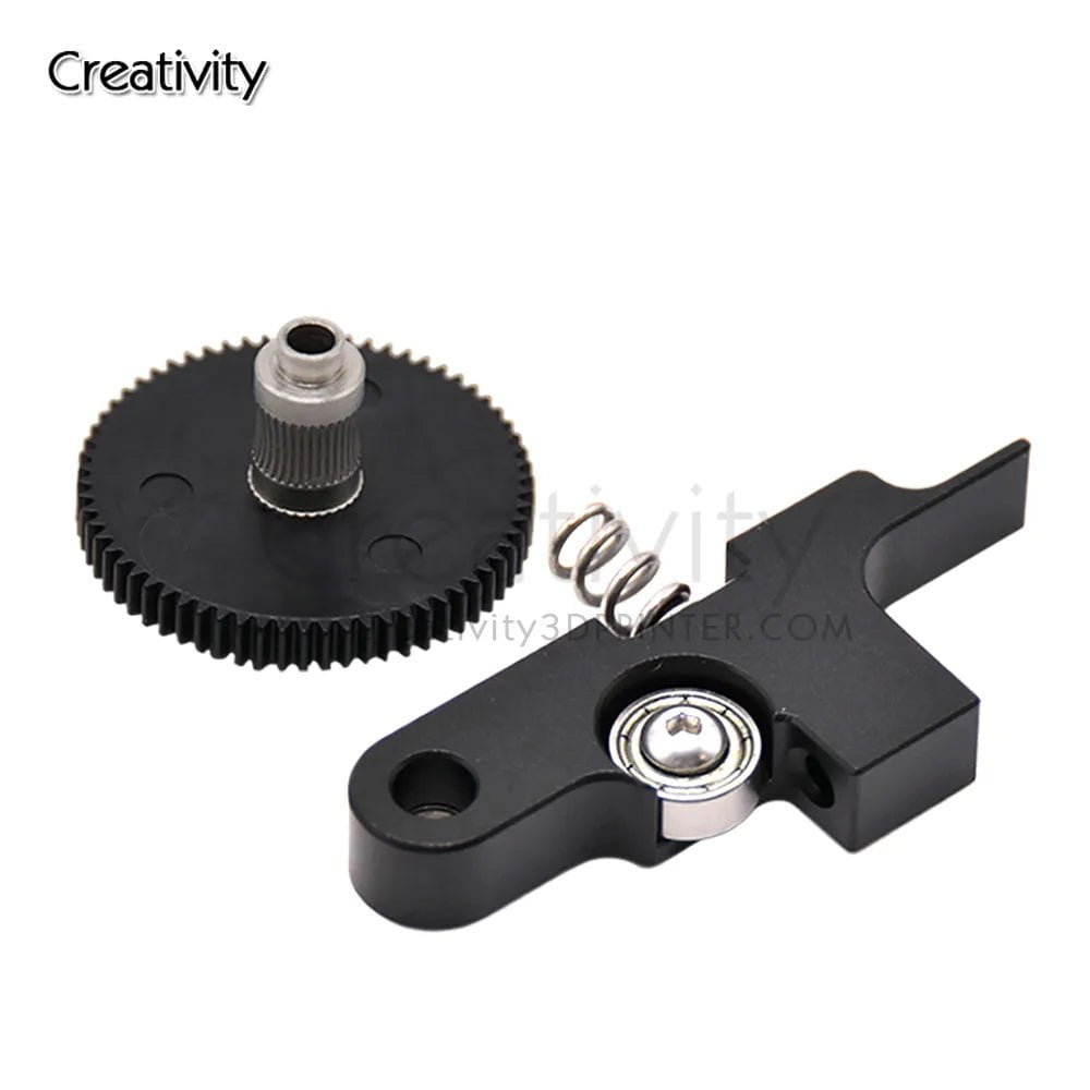 Storazone Old Black Kit Upgraded Titan Aero Metal Extruder Idler Arm CNC Gear with 66 Teeth 1.75mm Prusa i3 Sidewinder X1 X2 Genius Extruder Parts