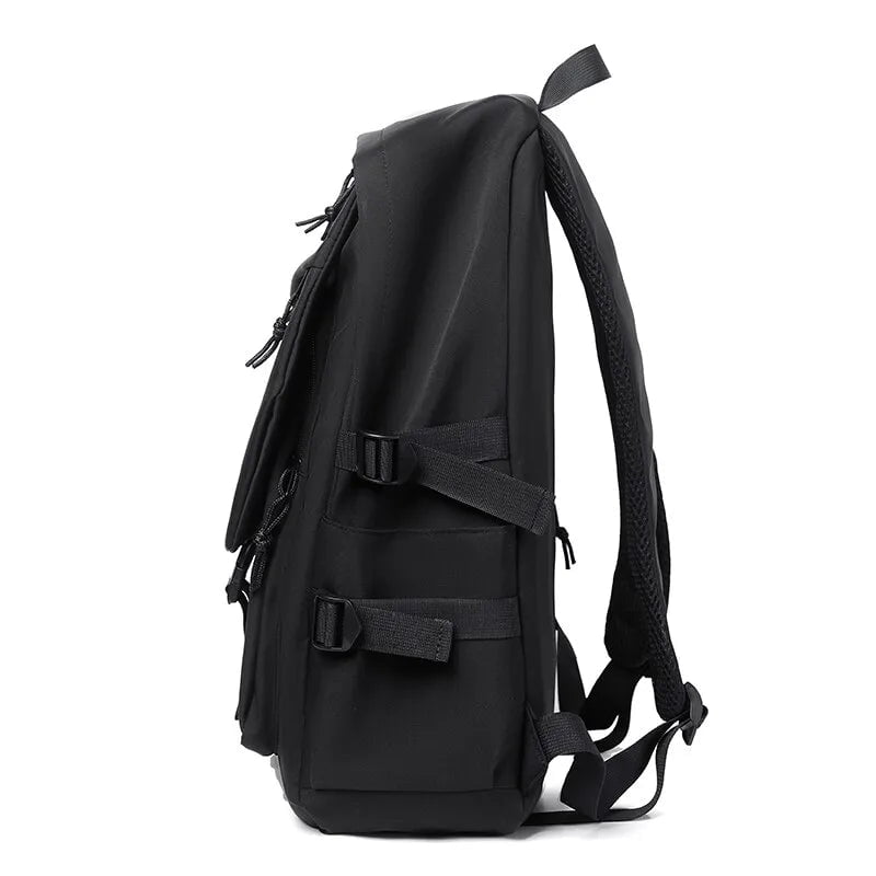 Storazone One 15 Inch Polyester Waterproof Solid Color Simple Men's Backpack Fashion Couple Student Computer Backpack