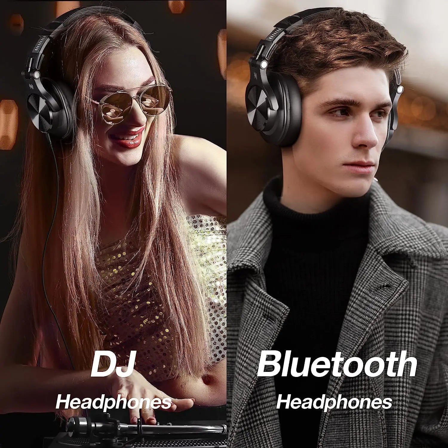 Storazone Oneodio Fusion A70 Bluetooth 5.2 Headphones Hi-Res Audio Over Ear Wireless Headset Professional Studio Monitor DJ Headphones 72H