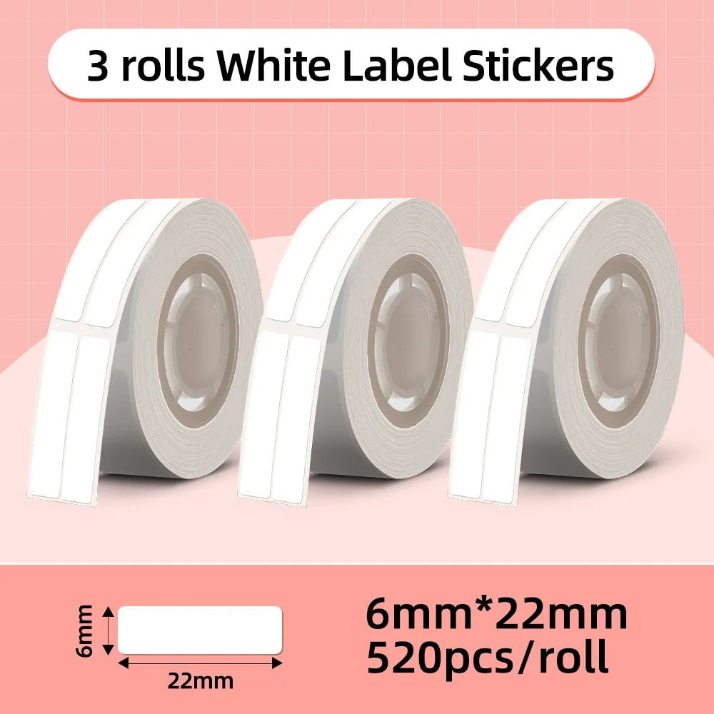 Storazone Only 6x22mm Sticker / CHINA Phomemo Q30 Label Maker Machine Mini Pocket Thermal Label Printer Wireless DIY Sticker Label Machine Various Label Paper