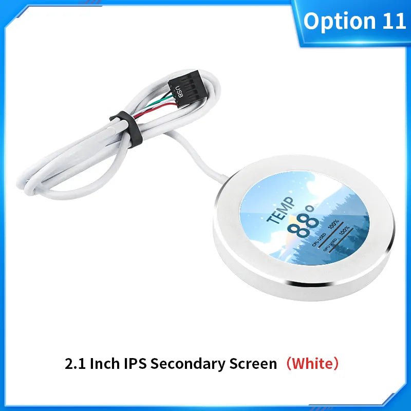 Storazone Option 11 3.5 / 5 Inch IPS Type-C Secondary Screen Mini Computer USB Display CPU GPU RAM HDD Monitor with Holder Metal Case No Use AIDA64
