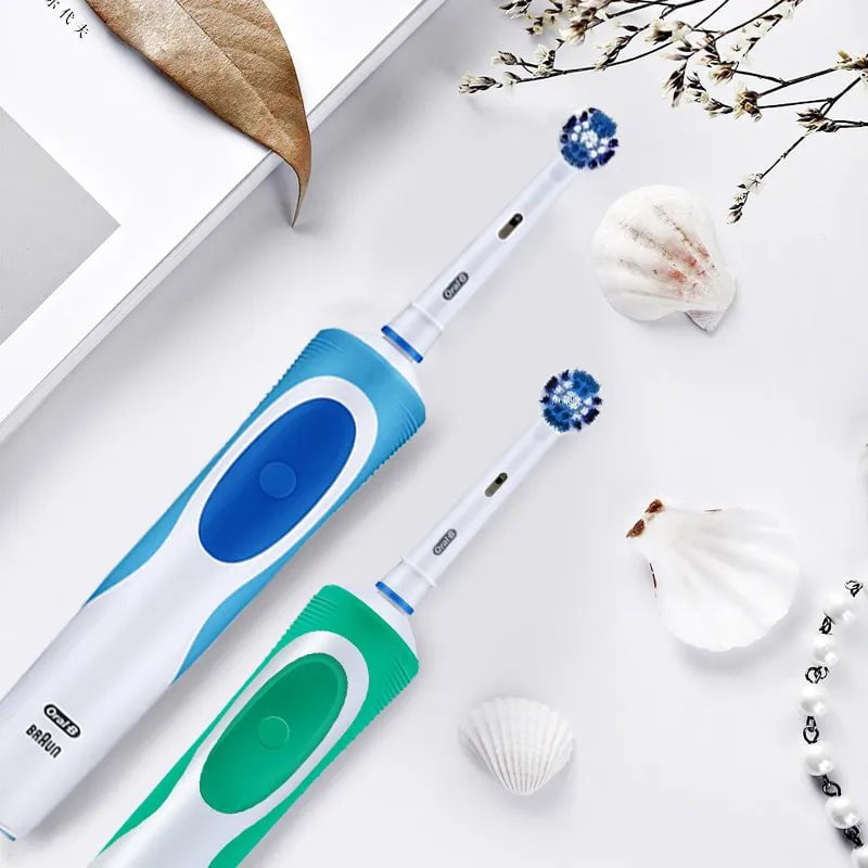 Storazone Oral B Electric Toothbrush 2D Rotary Vibration Clean Charging Tooth Brush Cross Action Bristle Oral Care 4 Gift Brush Heads Free