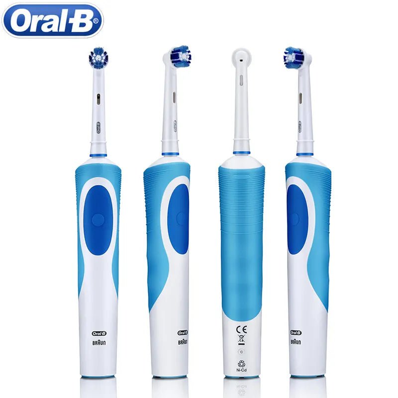 Storazone Oral B Electric Toothbrush 2D Rotary Vibration Clean Charging Tooth Brush Cross Action Bristle Oral Care 4 Gift Brush Heads Free