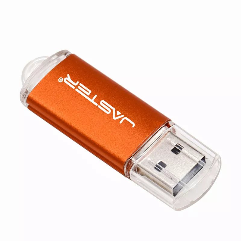 Storazone Orange / 4GB / China JASTER mini Pen drive USB Flash Drive 4gb 8gb 16gb 32gb 64gb 128gb pendrive metal usb 2.0 flash drive memory card Usb stick