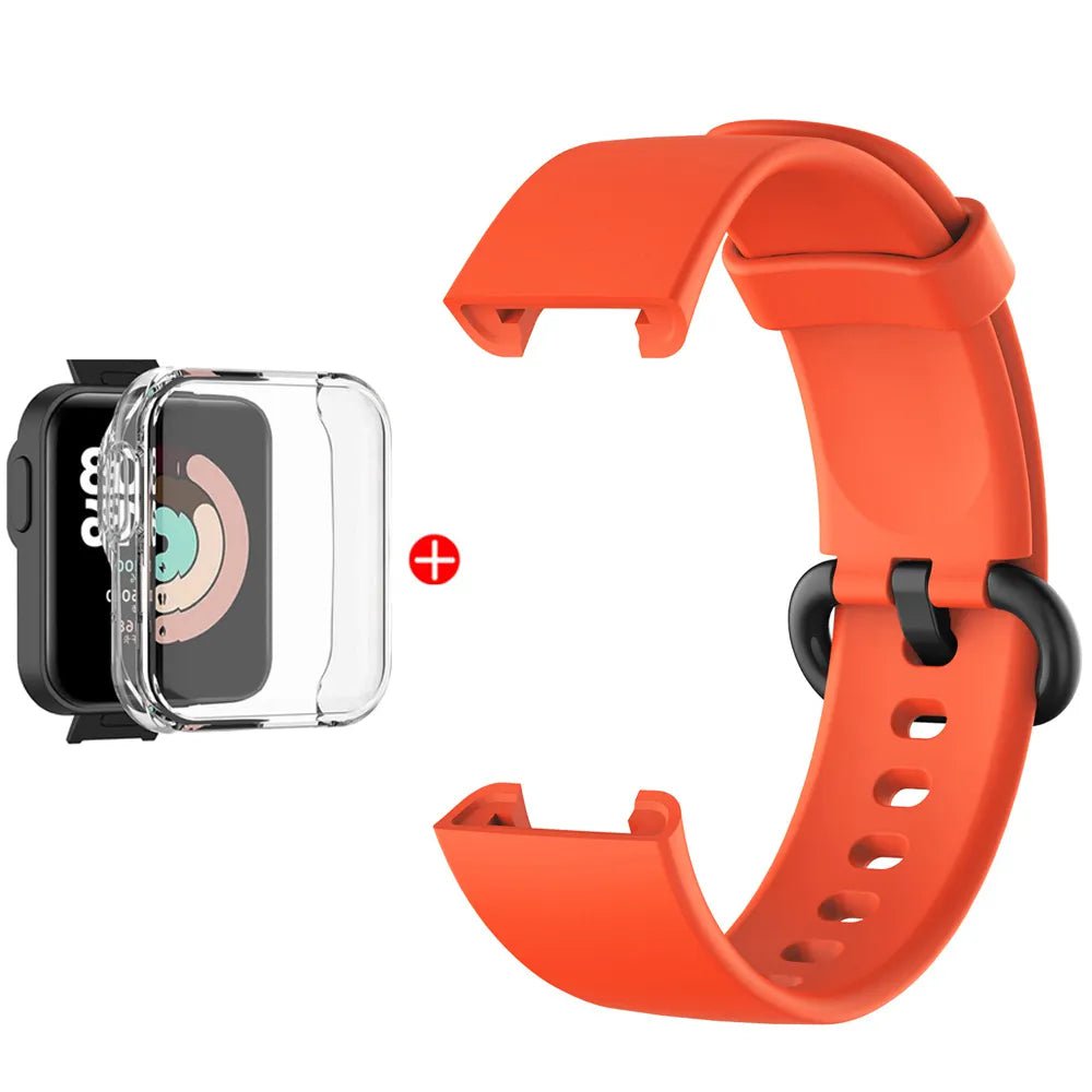 Storazone Orange Bundle / For Mi Watch Lite Replacement Strap For Mi Watch Lite Silicone Watchbands Watch Strap For Redmi Watch 2 Lite Strap Correa Bracelet