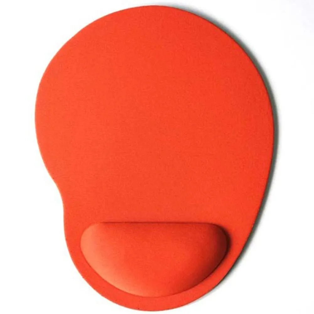 Storazone Orange Ergonomic Wrist Rest Mouse Pad Comfortable Wrist Support Non Slip Mice Mat Soft Mousepad For PC Laptop Computer