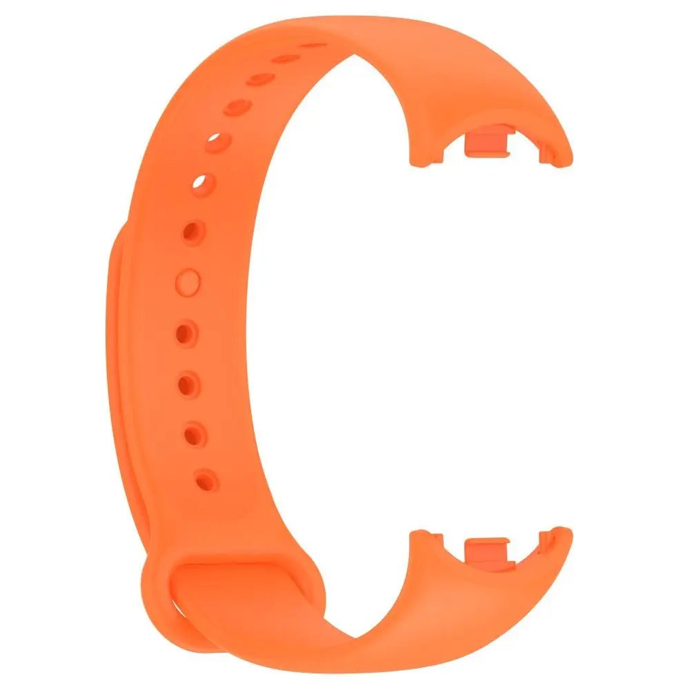 Storazone orange / For Xiaomi Band 8 Soft Silicone Strap for Xiaomi Mi Band 8 Breathable Sport Bracelet Wristband Belt for MiBand 8 Replacement Correa Watchband