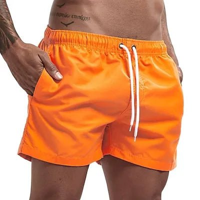 Storazone Orange / L Swim Trunks Swim Shorts for Men Quick Dry Board Shorts Bathing Suit Breathable Drawstring With Pockets for Surfing Beach Summer