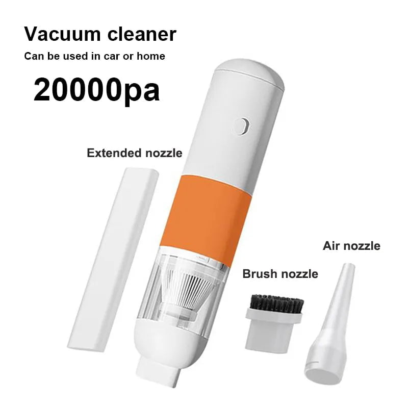 Storazone orange Xiaomi New Car Vacuum Cleaner Portable Mini Handheld Vacuum Cleaner Smart Home Car Dual-purpose Mi Wireless 20000PA Dust Catcher