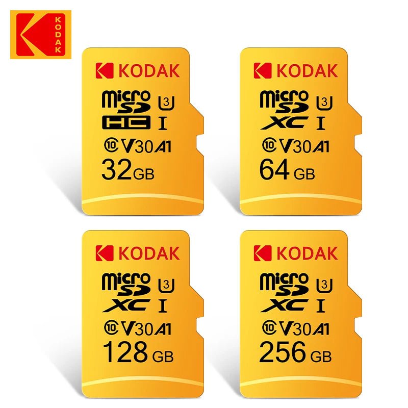 Storazone Original Kodak Micro SD Card 32GB 64GB Class10 Memory Card  A1256GB  Microsd Flash Drive Card A2 512GB  V30 U3 cartao de memoria