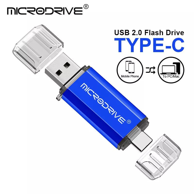 Storazone OTG USB Flash Drive Type C Pen Drive 256GB 128GB 64GB 32GB USB Stick 16gb 8GB 4GB Pendrive for Type-C Device