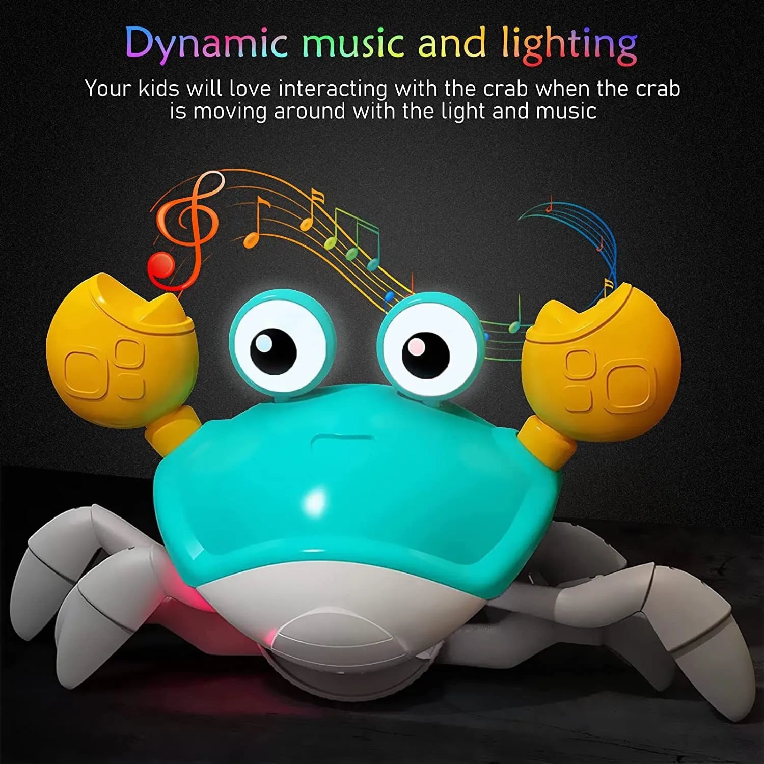 Storazone Other / Green 1Pc Escape Crab Auto-sensing Function Children Crawling Avoiding Obstacles Electronic Pet With Music and Light