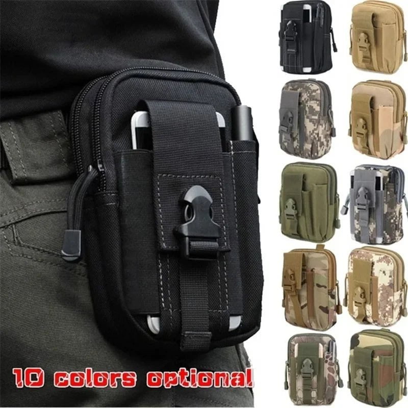 Storazone Outdoor Men Waist Pack Bum Bag Pouch Waterproof Tactical Military Sport Hunting Belt Molle Nylon Mobile Phone Bags Travel Tools