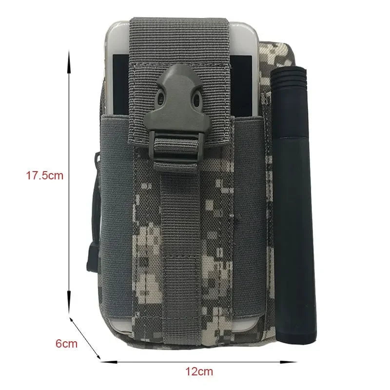 Storazone Outdoor Men Waist Pack Bum Bag Pouch Waterproof Tactical Military Sport Hunting Belt Molle Nylon Mobile Phone Bags Travel Tools