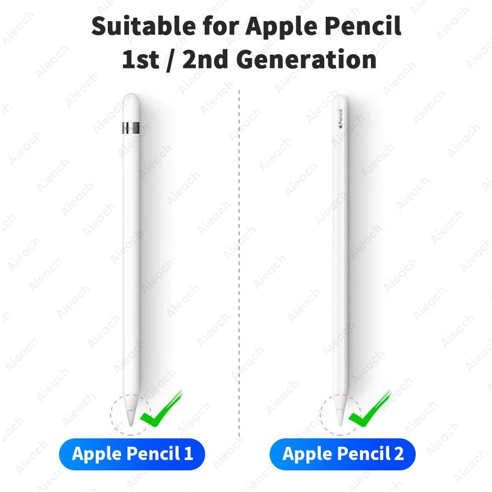 Storazone Pencil Tips For Apple Pencil 1st 2nd Generation Double Layer 2B & HB & Thin Tip For Apple Pencil Nib, Enough For 4 Years of Use