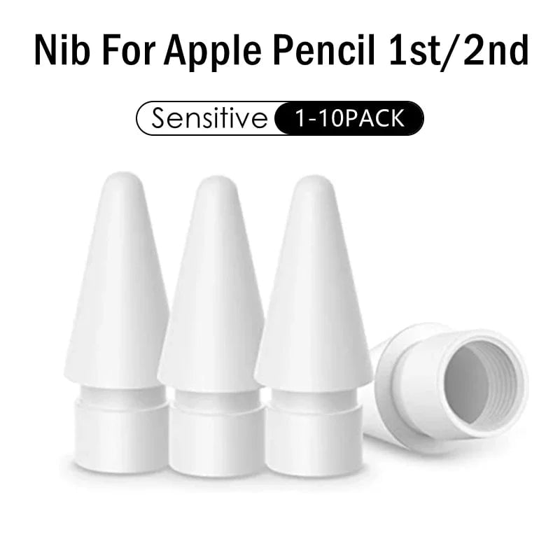 Storazone Pencil Tips for Apple Pencil 1st / 2nd Generation iPencil Sensitivity Nibs Compatible for iPad Pro Apple Pencil 1/2 Spare Nib