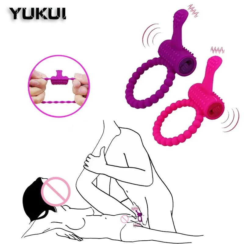 Storazone Penis Ring Vibrator Sex Toys For Men Masturbators Adult Vibrator For Women Couples Chastity Cage Erotic Accessories Sex Shop