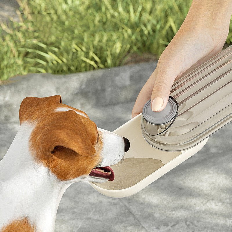 STORAZONE Pet Accessories 2 In 1 Pet Water Cup Segment Design Green Dog Walking Portable Drinking Cup Dog Feeding Supplies Pet Supplies Dog Walking Water Feeder Pets Products