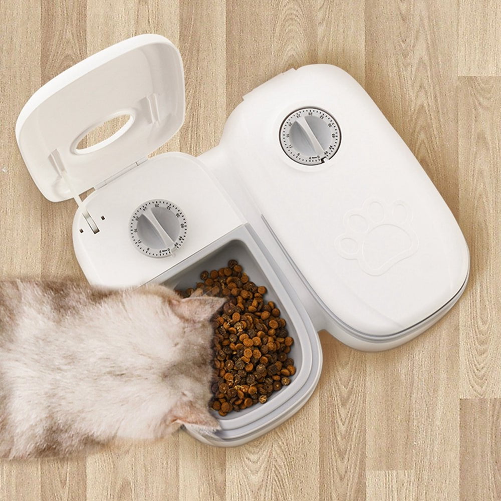 STORAZONE Pet Accessories Automatic Pet Feeder Smart Food Dispenser For Cats Dogs Timer Stainless Steel Bowl Auto Dog Cat Pet Feeding Pets Supplies