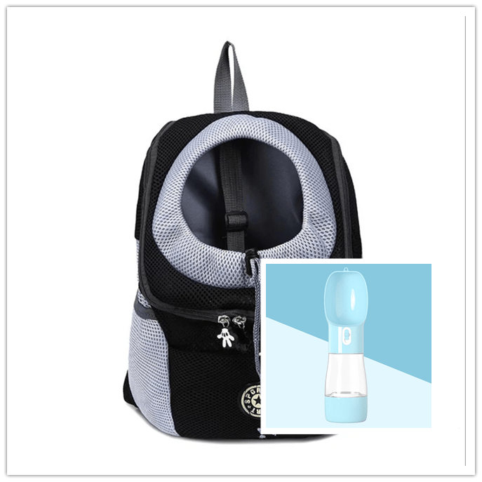 STORAZONE Pet Accessories Black blue / L Pet Dog Carrier Carrier For Dogs Backpack Out Double Shoulder Portable Travel Outdoor Carrier Bag Mesh