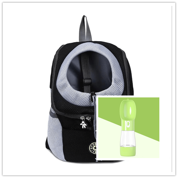 STORAZONE Pet Accessories Black green / L Pet Dog Carrier Carrier For Dogs Backpack Out Double Shoulder Portable Travel Outdoor Carrier Bag Mesh