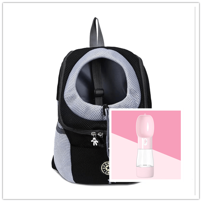 STORAZONE Pet Accessories Black pink / L Pet Dog Carrier Carrier For Dogs Backpack Out Double Shoulder Portable Travel Outdoor Carrier Bag Mesh