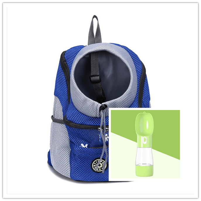 STORAZONE Pet Accessories Blue green / L Pet Dog Carrier Carrier For Dogs Backpack Out Double Shoulder Portable Travel Outdoor Carrier Bag Mesh