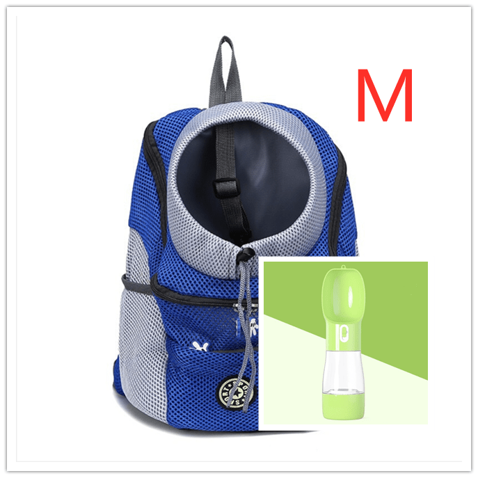 STORAZONE Pet Accessories Blue green. / M Pet Dog Carrier Carrier For Dogs Backpack Out Double Shoulder Portable Travel Outdoor Carrier Bag Mesh