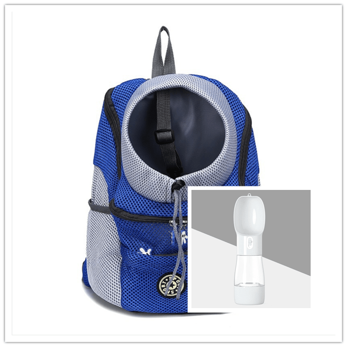 STORAZONE Pet Accessories Blue grey / L Pet Dog Carrier Carrier For Dogs Backpack Out Double Shoulder Portable Travel Outdoor Carrier Bag Mesh