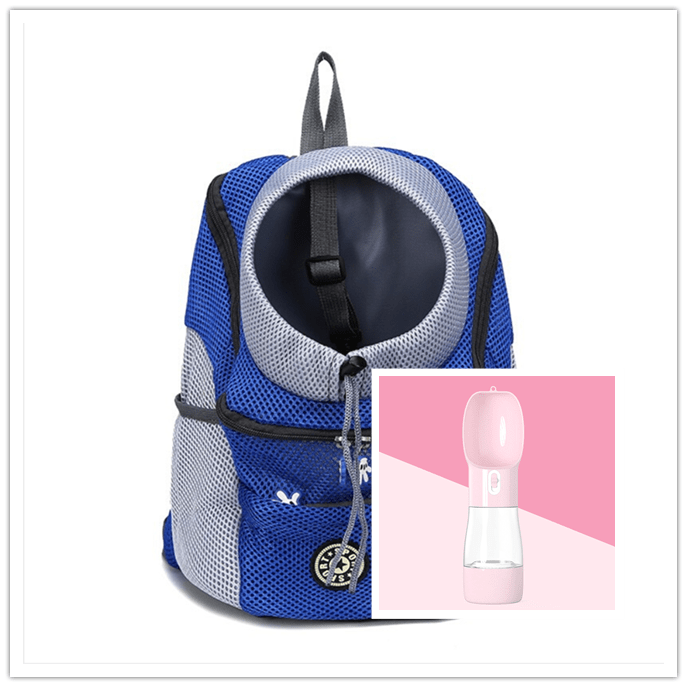 STORAZONE Pet Accessories Blue pink / L Pet Dog Carrier Carrier For Dogs Backpack Out Double Shoulder Portable Travel Outdoor Carrier Bag Mesh