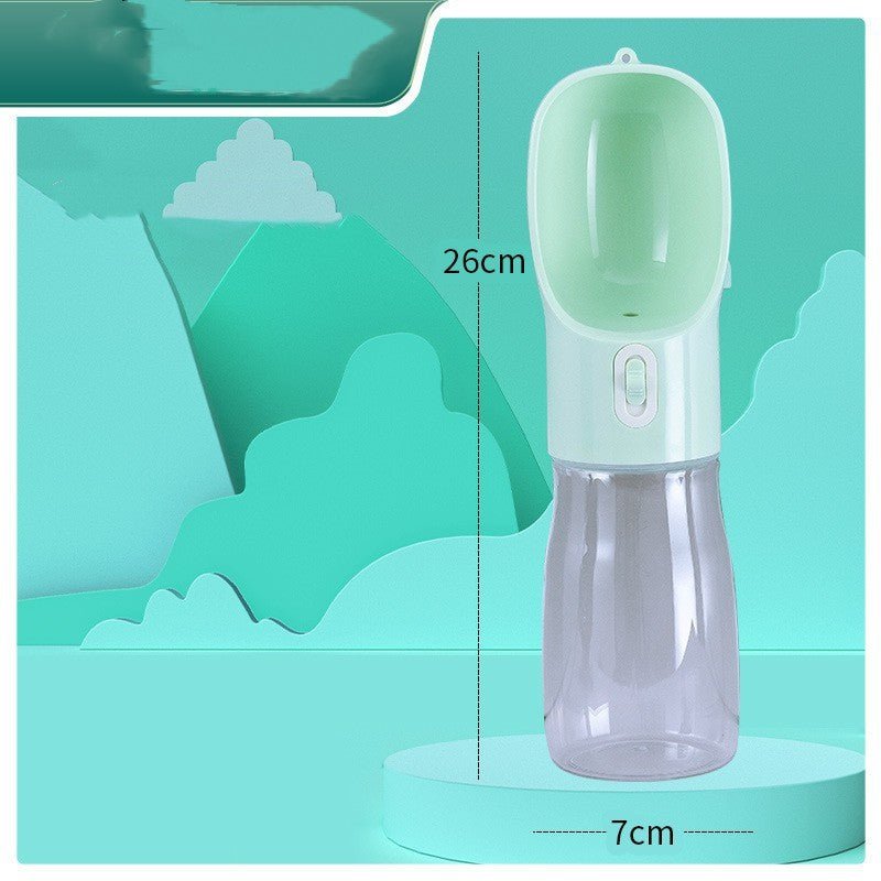 STORAZONE Pet Accessories Blue Water bottle 400ml / Solid color Pet Dog Water Bottle Feeder Bowl Portable Water Food Bottle Pets Outdoor Travel Drinking Dog Bowls Water Bowl For Dogs