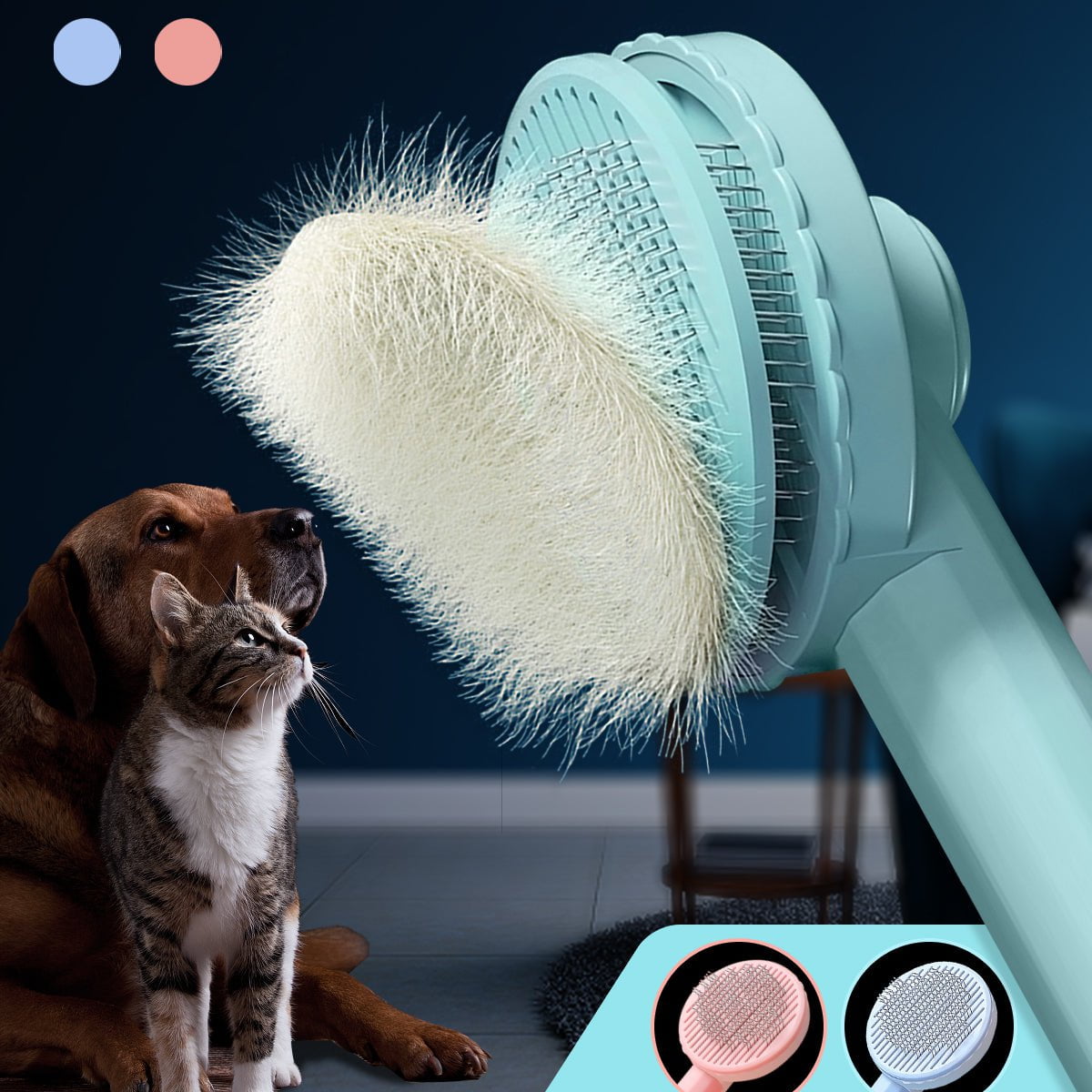 STORAZONE Pet Accessories Cat Grooming Pet Hair Remover Brush Dos GHair Comb Removes Comb Short Massager Pet Goods For Cats Dog Brush Accessories Supplies