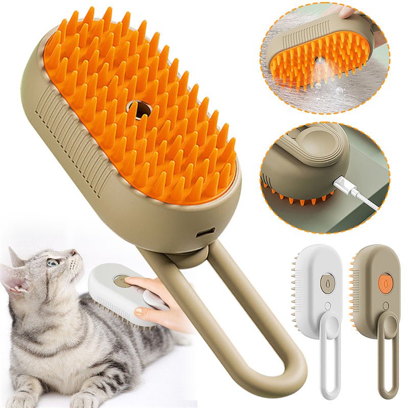 STORAZONE Pet Accessories Cat Steam Brush Steamy Dog Brush 3 In 1 Electric Spray Cat Hair Brushes For Massage Pet Grooming Comb Hair Removal Combs Pet Products