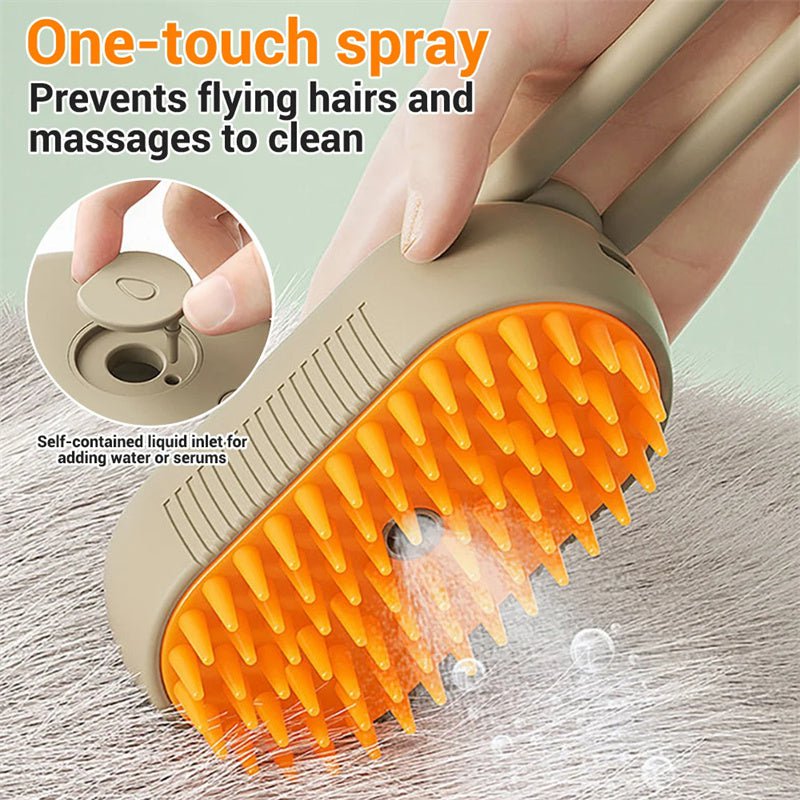 STORAZONE Pet Accessories Cat Steam Brush Steamy Dog Brush 3 In 1 Electric Spray Cat Hair Brushes For Massage Pet Grooming Comb Hair Removal Combs Pet Products