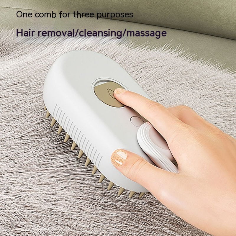 STORAZONE Pet Accessories Cat Steam Brush Steamy Dog Brush 3 In 1 Electric Spray Cat Hair Brushes For Massage Pet Grooming Comb Hair Removal Combs Pet Products