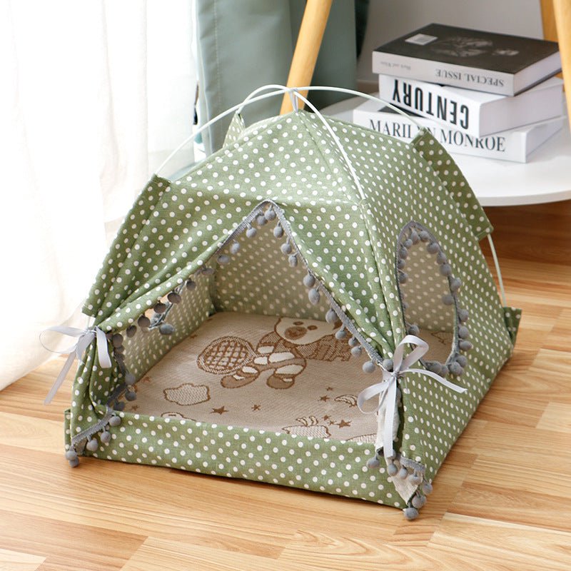 STORAZONE Pet Accessories Cat Tent Cat Cat House Enclosed Pet Bed