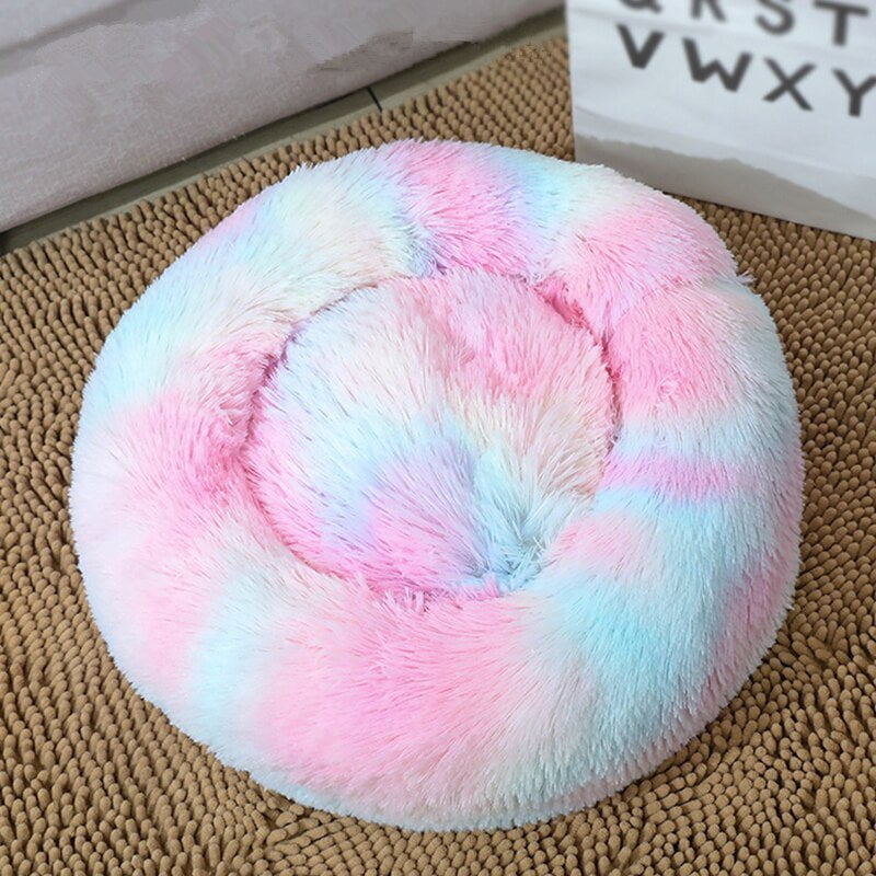 STORAZONE Pet Accessories Colors / 40cm Dog Bed Super Soft Washable Long Plush Pet Kennel Deep Sleep Dog House Velvet Mats Sofa For Dog Basket Pet Cat Bed