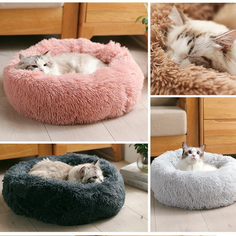 STORAZONE Pet Accessories Dog Bed Super Soft Washable Long Plush Pet Kennel Deep Sleep Dog House Velvet Mats Sofa For Dog Basket Pet Cat Bed