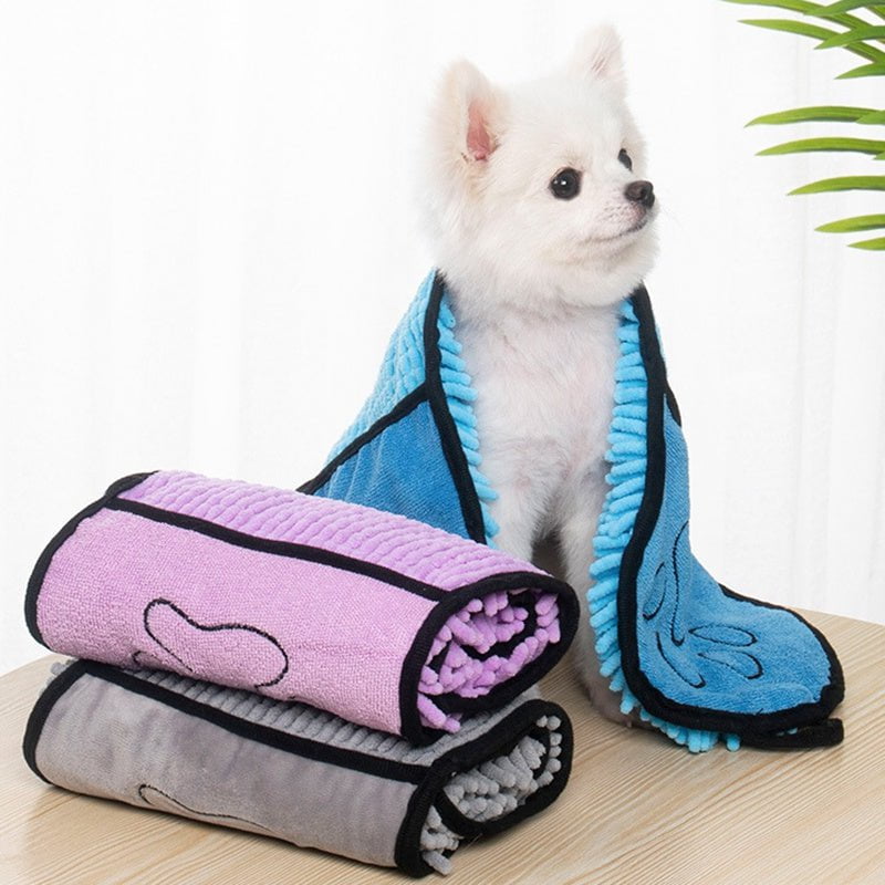 STORAZONE Pet Accessories Dogs Cats Towels Super Absorbent Dog Bathrobe Microfiber Bath Towels Quick-Drying Cat Bath Towel For Pets Towel Dog Towels Pet Products