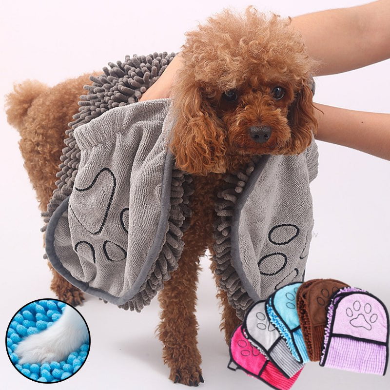 STORAZONE Pet Accessories Dogs Cats Towels Super Absorbent Dog Bathrobe Microfiber Bath Towels Quick-Drying Cat Bath Towel For Pets Towel Dog Towels Pet Products