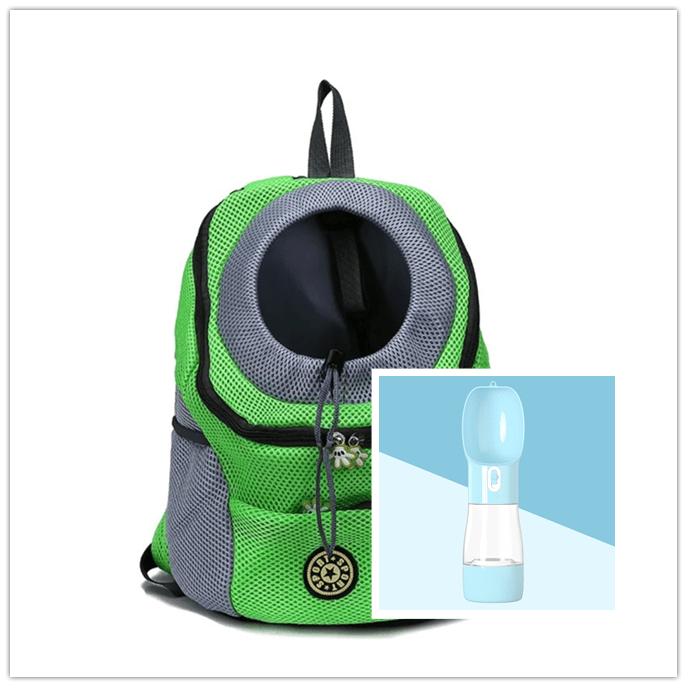 STORAZONE Pet Accessories Green blue / L Pet Dog Carrier Carrier For Dogs Backpack Out Double Shoulder Portable Travel Outdoor Carrier Bag Mesh