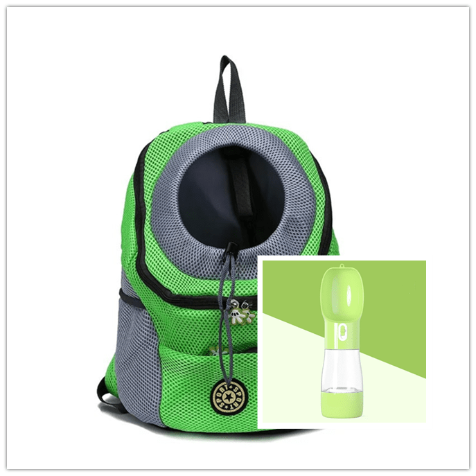 STORAZONE Pet Accessories Green green / L Pet Dog Carrier Carrier For Dogs Backpack Out Double Shoulder Portable Travel Outdoor Carrier Bag Mesh