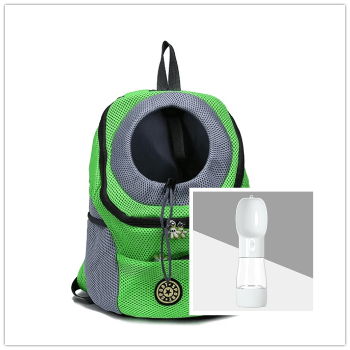 STORAZONE Pet Accessories Green grey / L Pet Dog Carrier Carrier For Dogs Backpack Out Double Shoulder Portable Travel Outdoor Carrier Bag Mesh