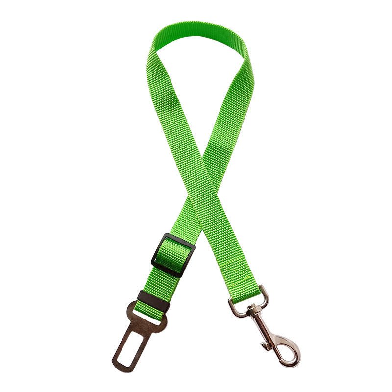 STORAZONE Pet Accessories Green Telescopic Traction Rope For Pet Car Seat Belt