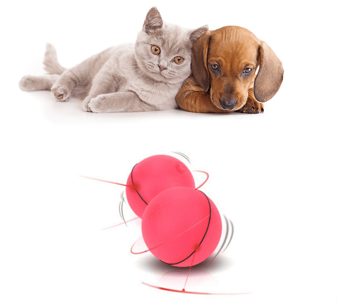 STORAZONE Pet Accessories LED Laser Electronic Rolling Pet Funny Cat Toy Ball