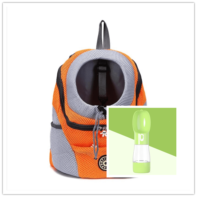 STORAZONE Pet Accessories Orange green / L Pet Dog Carrier Carrier For Dogs Backpack Out Double Shoulder Portable Travel Outdoor Carrier Bag Mesh