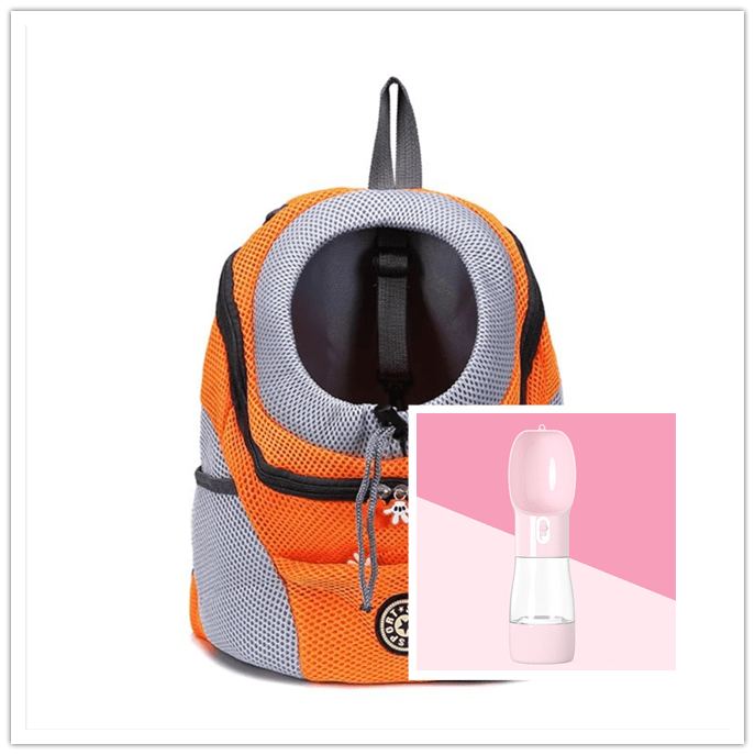 STORAZONE Pet Accessories Orange pink / L Pet Dog Carrier Carrier For Dogs Backpack Out Double Shoulder Portable Travel Outdoor Carrier Bag Mesh